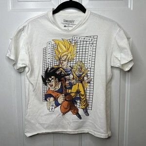 dragon ball z bird studio shirt youth size L super sayian Goku graphic